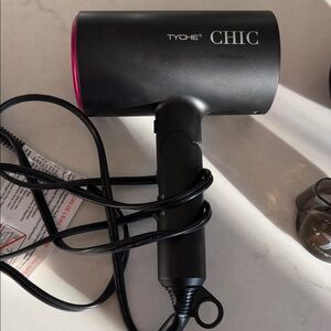 Tyche Chic Black and Pink Hair Dryer
